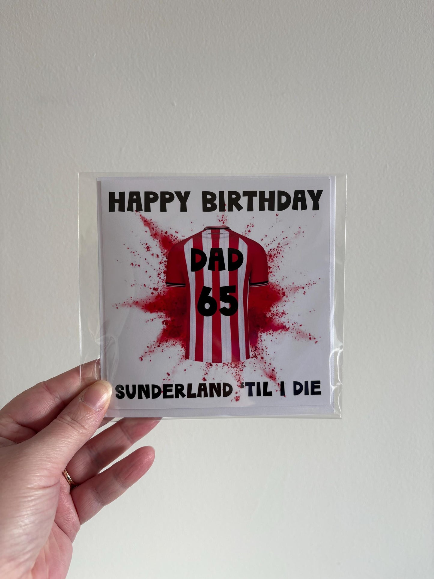 Personalised Sunderland Inspired Birthday Card